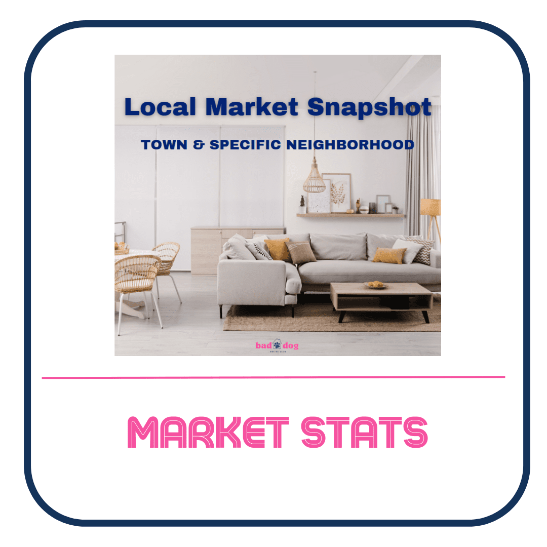 A picture of the cover of a market stats.